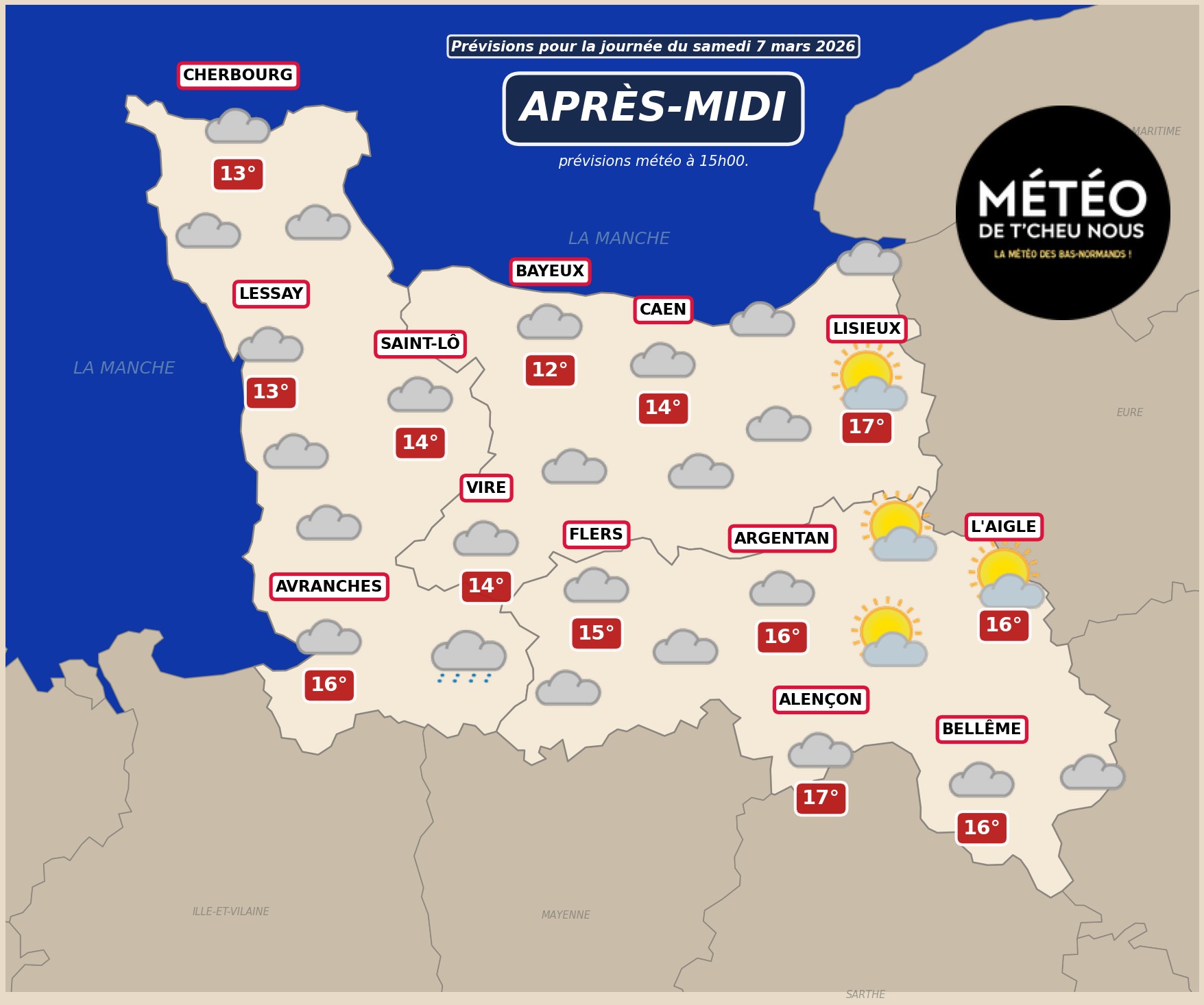 Prévisions Après-midi